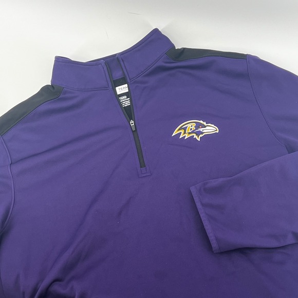 NFL Team Apparel Other - NFL Team Apparel Baltimore Ravens Mens XL Purple Quarter Zip Pullover D2AC 79700